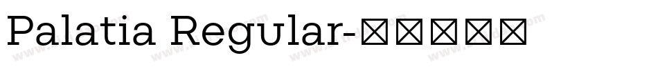 Palatia Regular字体转换
